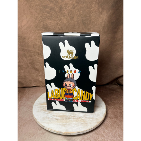 Stanley x Labubu Candy Monsters Tumbler 40oz Black White NWT with Box - Picture 5 of 9